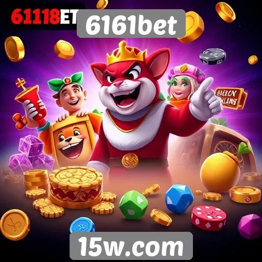 Variedade de jogos disponíveis na plataforma 6161bet